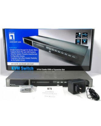 Level One IP KVM switch 8 ports for PS2